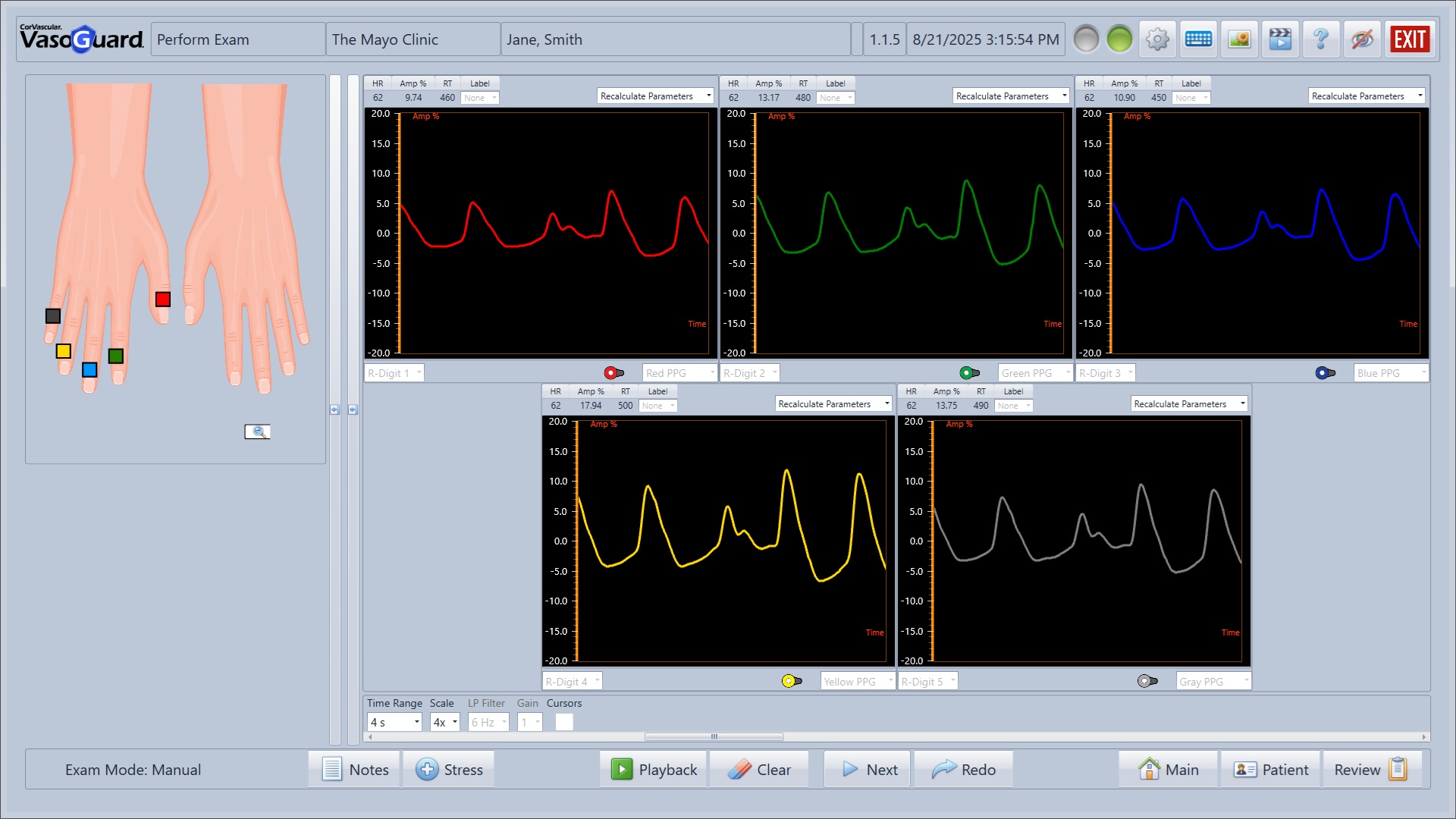 PPG Test Equipment and Sensors